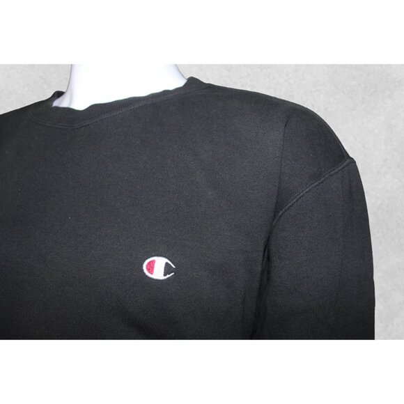 CHAMPION Retro Crewneck Sweatshirt in Black - Unisex XXL (Fits Smaller) - Picture 3 of 10